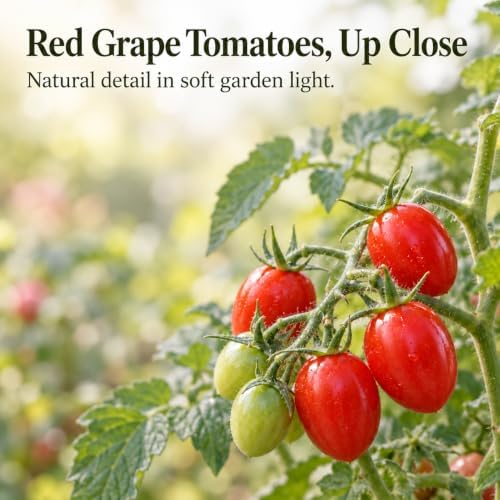 ZEshops 200 Red Grape Tomato Seeds for Planting, Vegetable Garden - Image 3