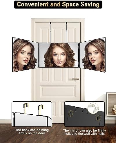 JUSRON 360 Viewing Angle Self Hair Cutting Mirror Shower Mirror - Image 5