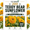 Garden Seeds for Planting, 200 Teddy Bear Sunflower by CZGrain