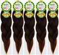 Rast A fri Freed'm Silky Braid 52 Inch Pre-Stretched Braiding Hair | 100% Afrelle Modacrylic Fiber from Kanekalon | Soft Lightweight Hair for Box Braids & Twists, BT1B/30-5 Pack by Rast+A+Fri