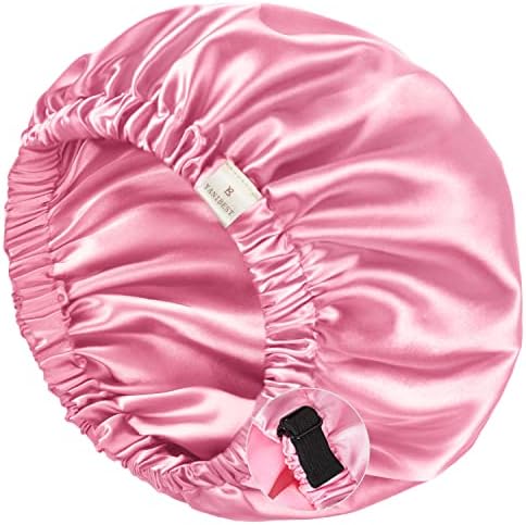 YANIBEST Satin Bonnet for Sleeping Women Men, Adjustable Hair Bonnet by yanibest