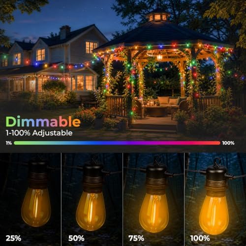 GvvooHome Colored Light Bulbs 24 Pack, S14 Bulbs for Outdoor String Lights - Image 3