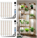 8in Grow Light Strip for Indoor Plants, Full Spectrum 6-Bar 2 Pack by Wiaxulay