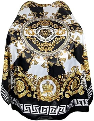 Barber Capes for Men Hair Cutting Salon Capes with Snaps Hairdresser Gown Stylist Cape- 63”× 56” by Unknown