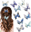 Hair Decoration Butterfly Clip-Moving Butterfly Hair Clips for Girls (Bule-10PCS) by CIXVOEMK