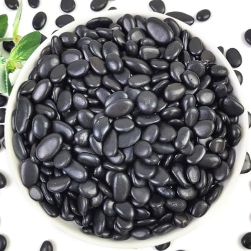 YISZM 5LB Succulent and Cactus Black Pebbles, 3/8 Inch Polished Stones by YISZM-ForYourNaturalLife