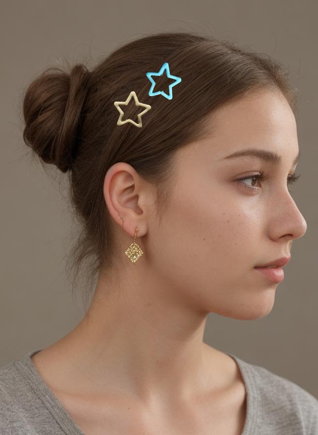 Ballet Bun Hair Kit for Women Girls, U Shaped Hair Pins, Crystal Hairpins, Snap Hair Clips, Hair Ties and Hair Nets, Dance Hair Styling Accessories, 2.5 Inch Black 42pcs - Image 6