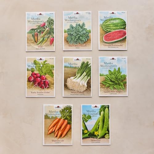 Burpee 'Martha Washington’s Kitchen Garden' Seed Collection – 8 Historic Heirloom Vegetables Grown at Mount Vernon with Plant Labels & Keepsake Recipe Card - Image 3