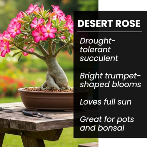 20 Desert Rose Seeds | Adenium Obesum Exotic Flower Seeds - Image 2
