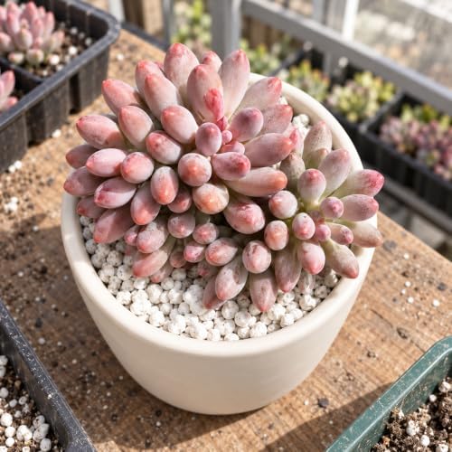 Pachyphytum 'Baby Finger' 3 Inch Clustered Bare Root Succulent Plant - Image 6