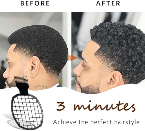 2Pcs Upgraded Twist Combs Hair Sponge Brush, Superior to Hair Sponge for Curls in Men and Women, Dual-sided Design, ABS Material, Ergonomic, Lasting Over a Year, 2 Combs Included - Image 4