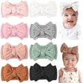 CÉLLOT 8 Colors Super Stretchy Soft Baby Girl Headbands Double Infant Bows by C%C3%89LLOT