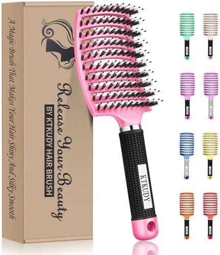 Detangling Brush for Women & Kids, Wet & Dry Hair, All Hair Types by KTKUDY