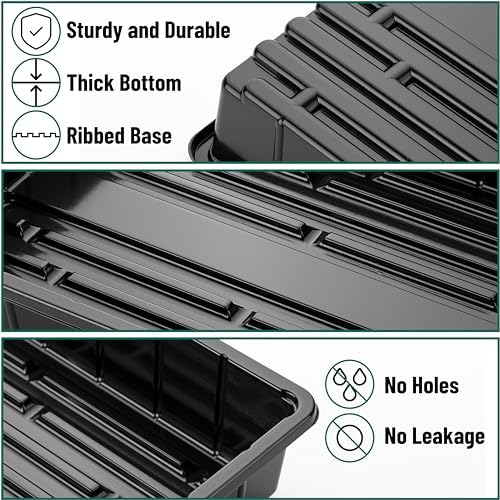 Mr. Pen- Seed Starter Trays, 5 Pack, 17"x10"x2.4" - Image 4