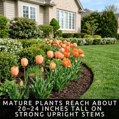 25 Daydream Orange Tulip Bulbs | Color-Changing Darwin Tulips for Spring - Image 6