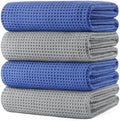 POLYTE 430 GSM Poly Blend Microfiber Quick Dry Waffle Bath Towel, 30x60 in by Polyte
