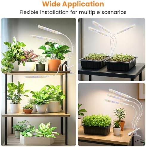 Kullsinss Clip-on Plant Lights for Indoor Growing, 171 LEDs 24W Grow Light - Image 2