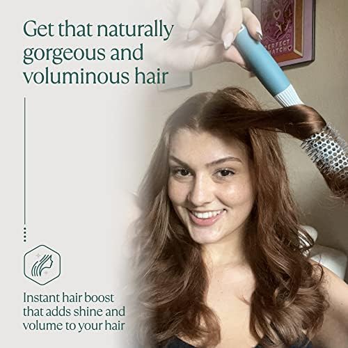 Round Brush for Blow Drying - Extra Small Ceramic Thermal Ionic Roller Brush for Sleek, Salon Blowout - Lightweight Round Hair Brush for Precise Styling and Manageable Hair (Bristle 1.7in, Barrel 1in) - Image 6