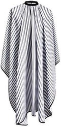 Professional Salon Cape Polyester Barber cape Hair Cut Cape,57”x66.8”,Black and White Stripes,C250023B-L by SMARTHAIR