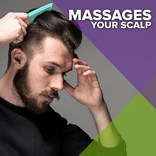 Mars Wellness 4 Piece Professional Green Comb Set for Women, Men -USA MADE - Image 6
