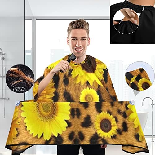 visesunny Professional Barber Cape Polyester Hair Cutting Salon Cape Apron Anti-Static Beard Bib - Image 3