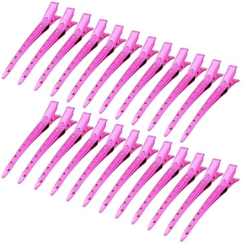 Bantoye 24Packs Duck Bill Clips 3.35 Inch Metal Alligator Clip, Bright Pink by AiPretty