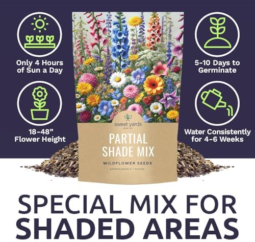 Bulk Wildflower Seeds Partial Shade Mix - 1 Pound Bag Over 120,000 Open Pollinated Annual and Perennial Seeds - Image 6