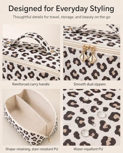 Hair Tool Travel Bag With Heat Resistant Mat, Large Capacity Hot Tool Bag & Hair Tool Organizer Bag for Curling Iron, Flat Iron, Hair Dryer, Hair Accessories Organizer, Travel Essentials for Women - Image 6
