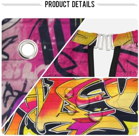 Blueangle Graffiti Wall Barber Styling Cape - Waterproof Salon Cape for Men, 65 x 55 Inches Hairdresser for Hair Treatment - Cutting/Coloring/Perming - Image 6