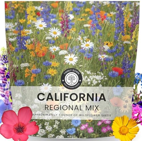California Regional Mix – 19,000 Seeds for Planting – 2026 Season – 1 Ounce Pouch by FamilySown