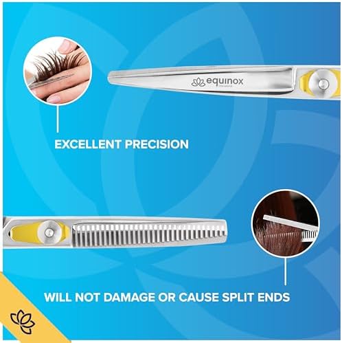 Equinox Professional Razor Edge Hair Cutting/Thinning Scissor Set/2, 6.5" - Image 7