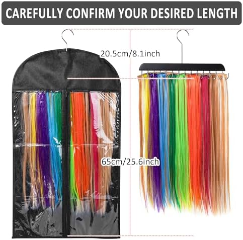 Extra-Wide Hair Extension Holder Set, 3 PCS, 17.7 x 31.5 in - Image 3