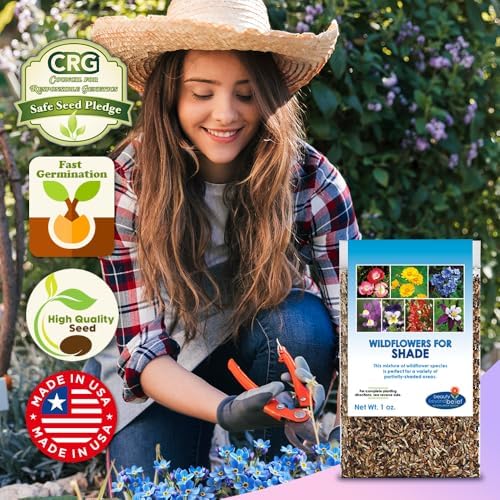 BBB Seed Shade Wildflower Seeds Mix, Partial Shade Flowers, Non-GMO 1 oz (Pack of 3) - Image 4