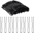 2.4 Inch U Shaped Black Hair Bobby Pins Metal Clips Twisted Curved Ball Tips Non-slip Decorative Thick Long Short Women Girls Nickel Free Hairdressing Wedding Accessories with Case 100 PCS by Pagabach