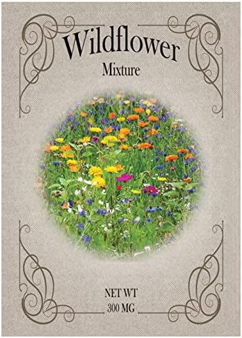 Set of 50 Flower Seed Packets! Flower Seeds in Bulk (50, Wildflower Mixture) by BlackDuckBrand