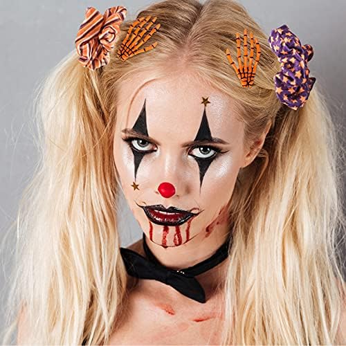 ASTARON 12 Halloween Hair Clips Scrunchies Accessories Set, Girls Dress Up - Image 5