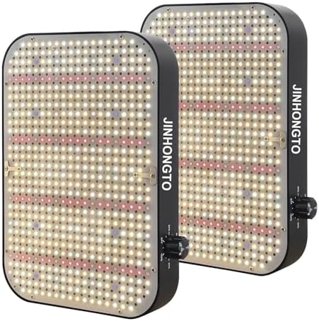 2Pack Dimmable LED Grow Lights for Seed Starting, Seedlings by JINHONGTO