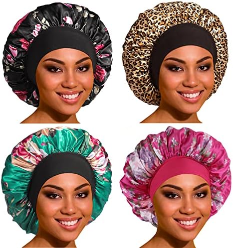 ROYBENS Satin Bonnet Hair Bonnet for Sleeping, Cute Sleep Bonnets for Women by ROYBENS