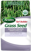 Scotts Turf Builder Grass Seed Zoysia Grass Seed and Mulch, 5 lb. - Full Sun and Light Shade - Thrives in Heat & Drought - Grows a Tough, Durable, Low-Maintenance Lawn - Seeds up to 2,000 sq. ft. by Unknown