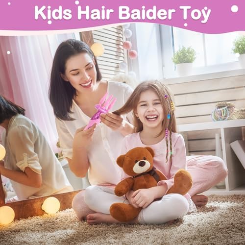 Yoloflix Hair Braiding Machine, Hair Salon Toys for Girls with Braider, Beads, Wig & Accessories, Kids Hair Styling Tool Toy Set, Christmas Birthday Toys Gifts for Girls - Image 5