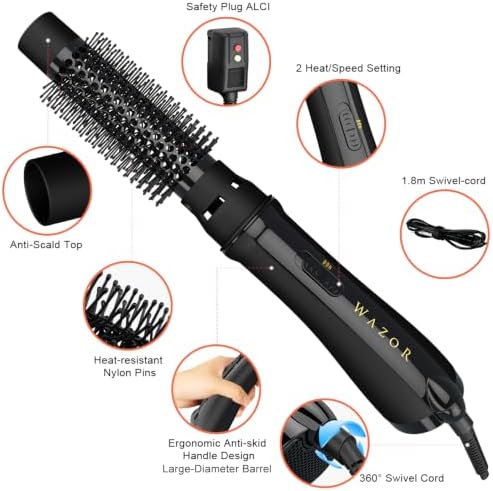 Lightweight Hot Air Brush | Upgraded 4-in-1 Blow Dryer & Volumizing Styler - Image 4