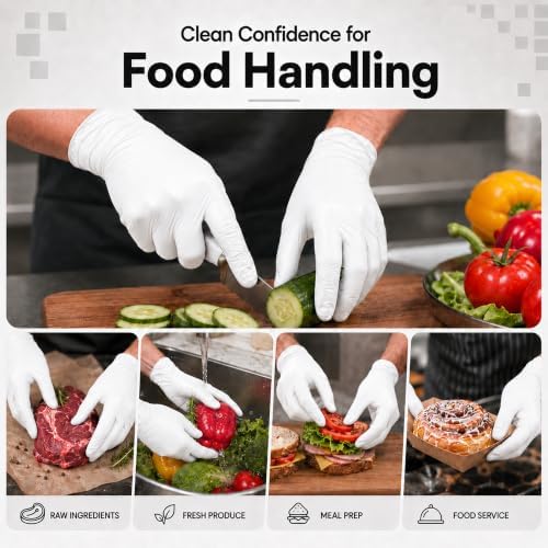 ForPro Disposable Nitrile Gloves, Chemical Resistant, Powder-Free, Latex-Free, Non-Sterile, Food Safe, 4 Mil - Image 5
