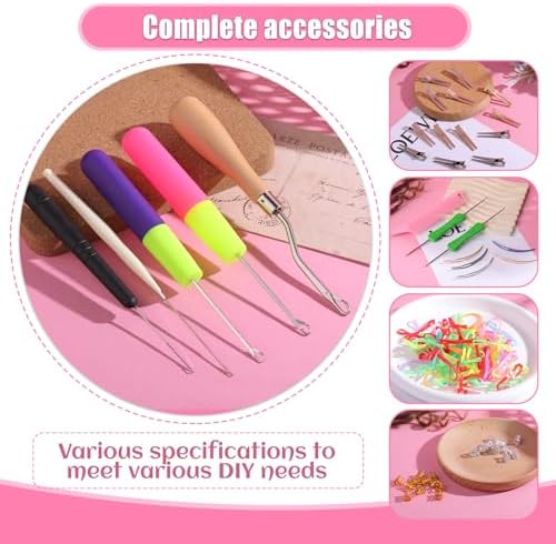 kgxulr Dreadlock Crochet Hooks, 250PCS Crochet Needles for Hair, Latch Hook - Image 4