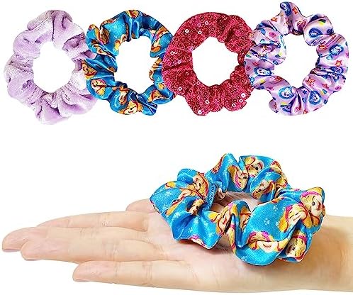 Luv Her Paw Patrol Hair Accessories Set - 9 inch Detangling Brush, 4 Scrunchies & Hair Ties for Girls - Image 4