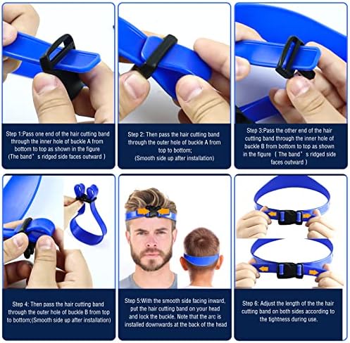 AOMGD Neckline Shaving Template and Adjustable Hair Trimming Guide, Blue - Image 4