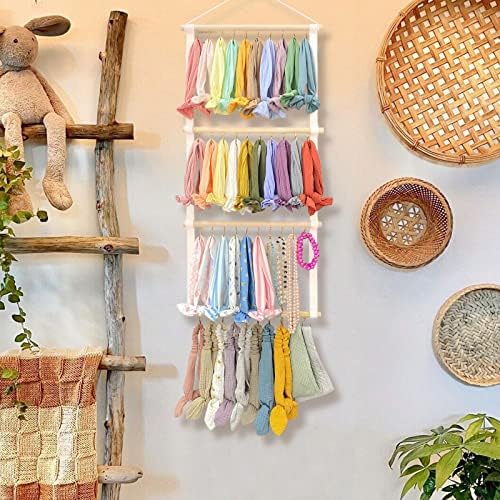 POVETIRE Headband Holder Bow Organizer for Girls, Baby Head Bands Storage - Image 5