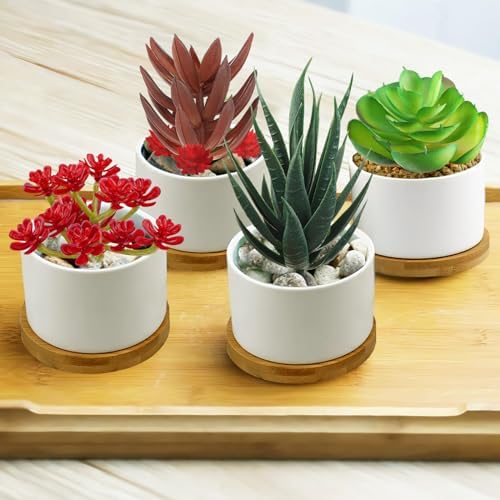 QUOZUO Artificial Succulents Plants, 16pcs Fake Succulents Plant for DIY Home Floral Wall Garden Office Party Decoration Colorful (Unpotted) - Image 4