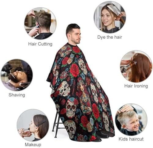 Women Barber Hairdressing Cape Adjustable Salon Cape Apron for Makeup Artist Beautician - Image 3