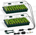 2-Pack 60-Cell Seed Starter Tray with Grow Light, 1-24H Timer, PlantaPulse by PlantaPulse