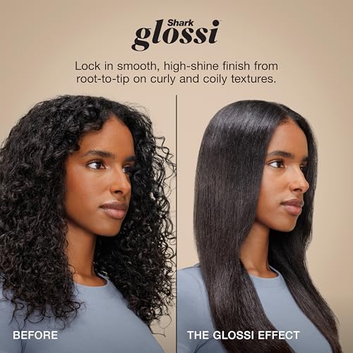 Shark Glossi 2-in-1 Blow Dryer Brush, Ceramic Comb, Liquid Gold, HT302GD - Image 7